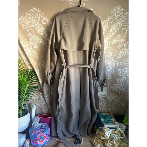 OAK + FORT Oversized Trench Coat in Brindle - Picture 11 of 11